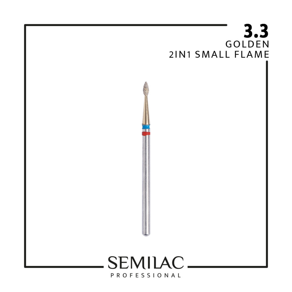 Fresa 3.3 Semilac Professional Golden 2en1 Small Flame